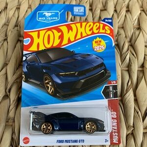 Ford Mustang GTD Hot Wheels 60th 60 Anniversary Pony Blue Car Hotwheels New 2025